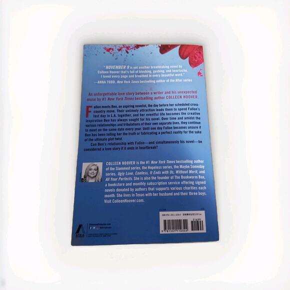 November 9 : A Novel by Colleen Hoover (2015, Trade Paperback) - Picture 3 of 3